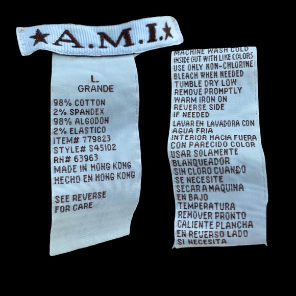 A•M•I• Button-Up Fitted Buttoned Pockets Corduroy Jacket Women’s LG VTG - Picture 16 of 16